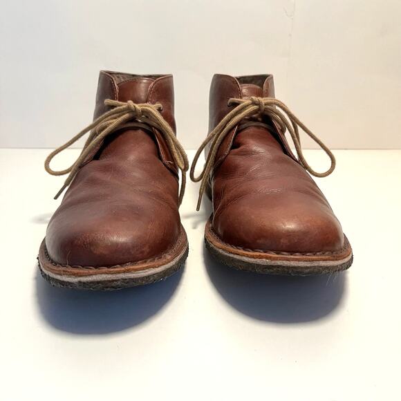 UGG Chukka Boot Size 11.5 Leighton Brown Leather Laceup - Picture 5 of 16